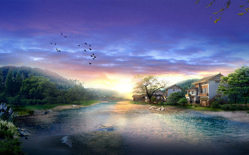 Japan_Digital_Landscape__12 Poster Canvas Movie Film Print A0 A1 A2 A3 A4 A5 A6