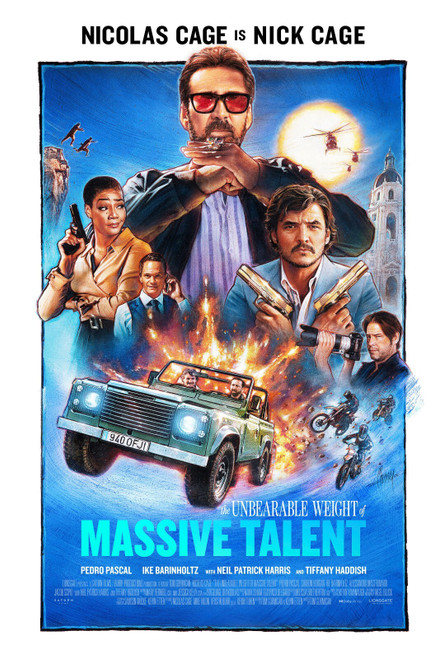 The Unbearable Weight of Massive Talent (2022)_4 Poster Canvas Movie Film Print