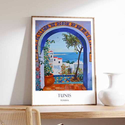 4_Tunis Poster, Islamic Decor, Islamic Art, Middle Eastern Art, Tunis Gift, Tuni