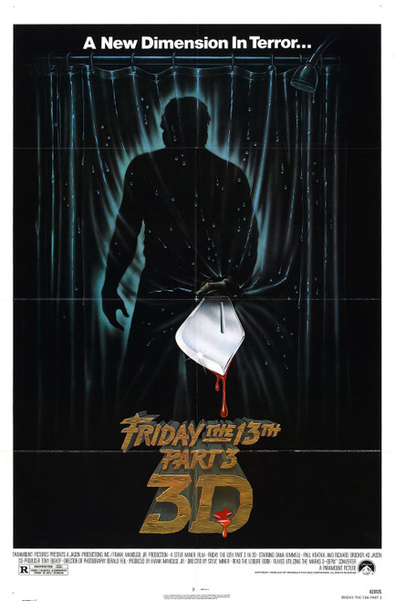 Friday 13th 3 01 Poster Canvas Movie Film Print A0 A1 A2 A3 A4 A5 A6 Art Wall De