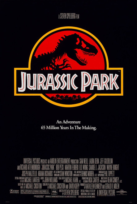 Jurassic Park (1993)_2 Poster Canvas Movie Film Print A0 A1 A2 A3 A4 A5 A6 Art W