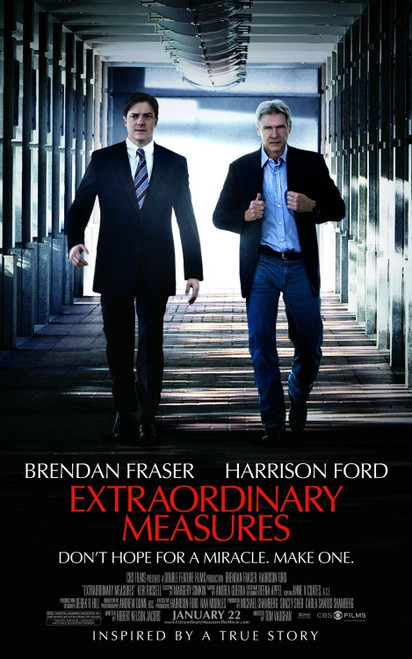 Extraordinary Measures (2010)_2 Movie Film Poster Canvas iconic design