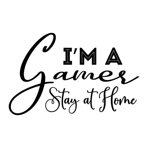 I am a Gamer, Stay at Home Poster Canvas Movie Film Print A0 A1 A2 A3 A4 A5 A6 A