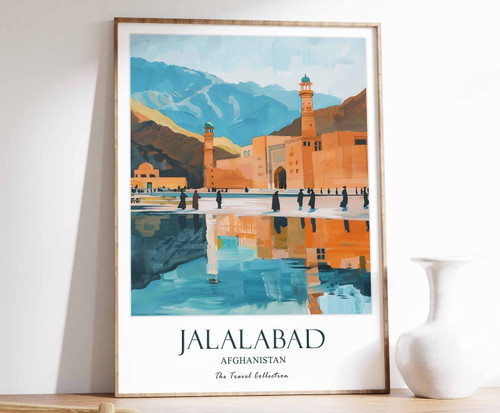 4_Jalalabad Print, Jalalabad Travel Poster, Afghanistan Poster, Islamic Decor, M