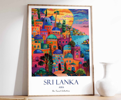 13_Sri Lanka Print, Sri Lanka Travel Poster, Middle East Travel Print, Islamic D