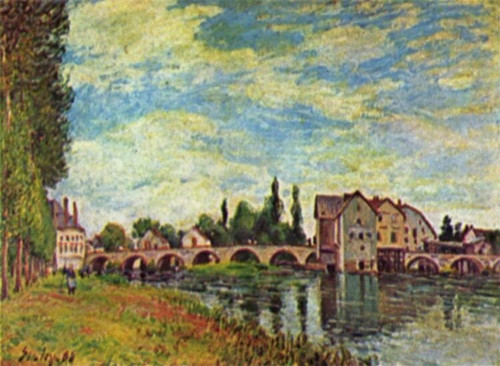Alfred-Sisley-1888 Poster Canvas Movie Film Print A0 A1 A2 A3 A4 A5 A6 Art Wall