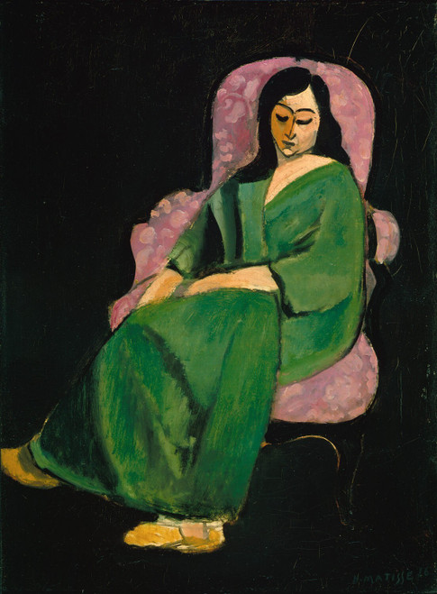Henri Matisse - Laurette in a Green Robe Poster Canvas Movie Film Print A0 A1 A2