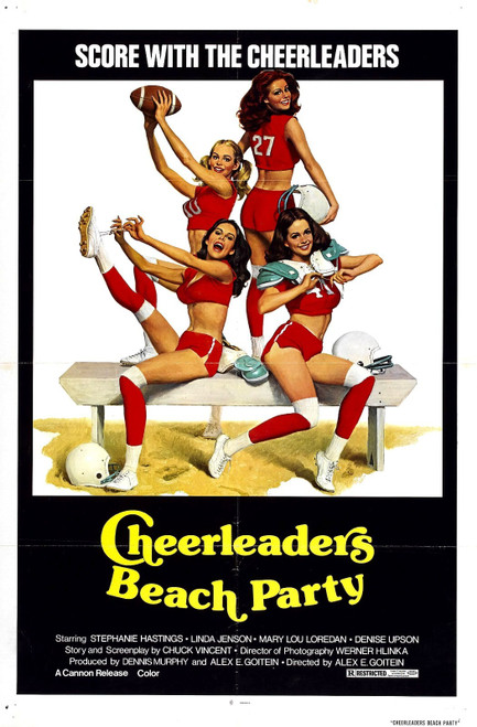 Cheerleaders Beach Party 01 Poster Canvas Movie Film Print A0 A1 A2 A3 A4 A5 A6