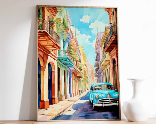 4_Cuba Travel Print, Vintage Cuba Art Poster, Havana Print, Caribbean Wall Art,