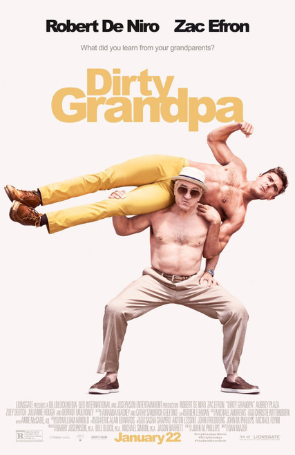 Dirty Grandpa (2016)_4 Movie Film Poster Canvas iconic design