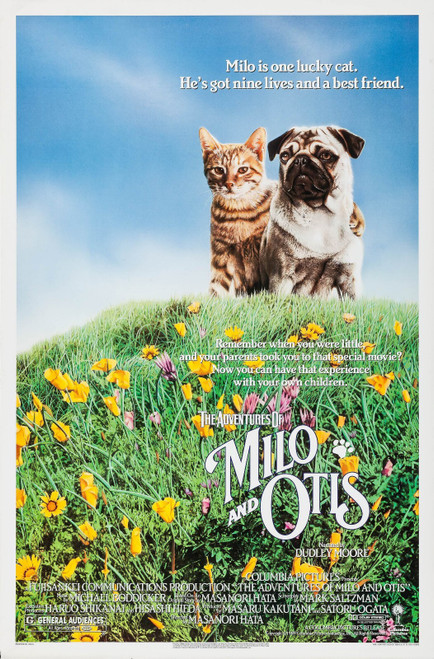 The Adventures of Milo and Otis (1989)_0 Poster Canvas Movie Film Print A0 A1 A2