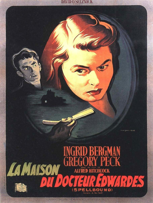 Spellbound (1945)_4 Poster Canvas Movie Film Print A0 A1 A2 A3 A4 A5 A6 Art Wall