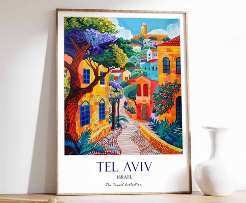 4_Tel Aviv Print, Tel Aviv Travel Poster, Israel Travel Poster, Middle Eastern T