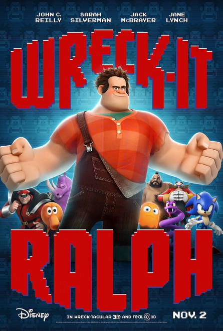 Wreck-It Ralph (2012)_6 Poster Canvas Movie Film Print A0 A1 A2 A3 A4 A5 A6 Art