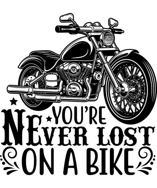 You're never lost on a bike-01 Poster Canvas Movie Film Print A0 A1 A2 A3 A4 A5