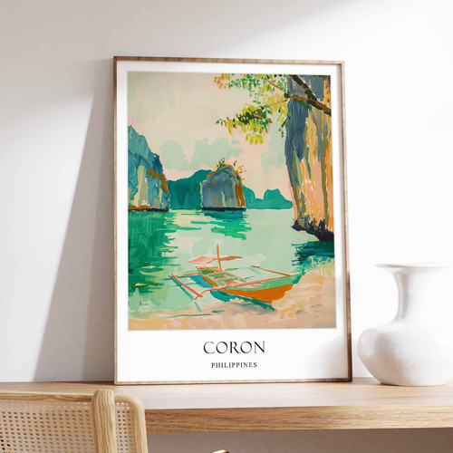 4_Coron Poster, Palawan Poster, Philippines Poster, Asian Poster, Coron Palawan