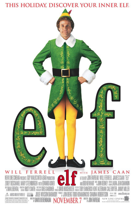 Elf (2003)_2 Movie Film Poster Canvas iconic design