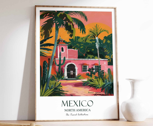 12_Mexico Print, Mexico Travel Poster, North America Travel Poster, Caribbean Pr