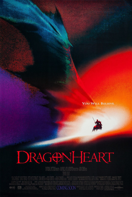 Dragonheart (1996)_1 Movie Film Poster Canvas iconic design