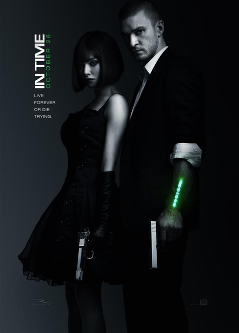 In Time (2011)_1 Poster Canvas Movie Film Print A0 A1 A2 A3 A4 A5 A6 Art Wall De