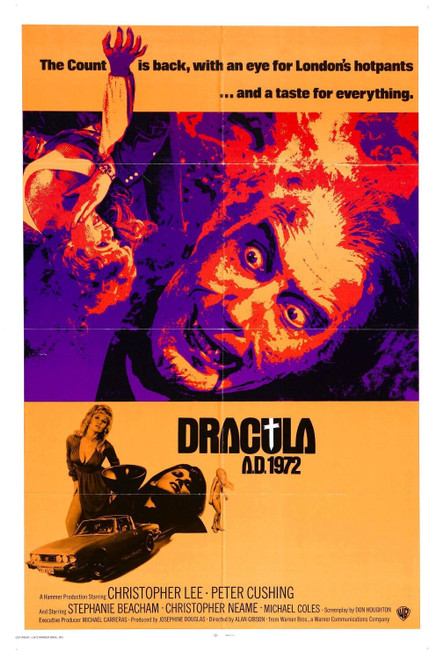 Dracula A.D. 1972 (1972)_0 Movie Film Poster Canvas iconic design