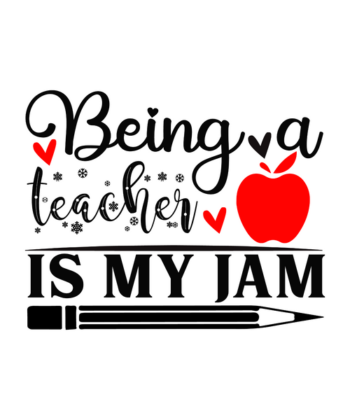 Being a teacher is my jam-01 Poster Canvas Movie Film Print A0 A1 A2 A3 A4 A5 A6