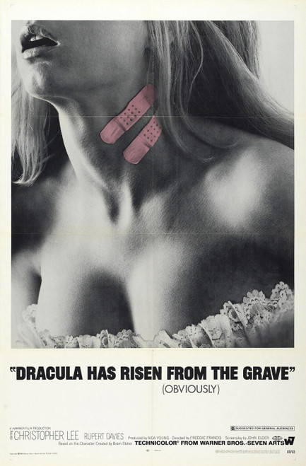Dracula Has Risen from the Grave (1969)_1 Movie Film Poster Canvas iconic design