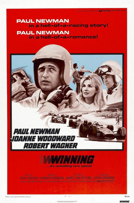 Winning (1969)_2 Poster Canvas Movie Film Print A0 A1 A2 A3 A4 A5 A6 Art Wall De