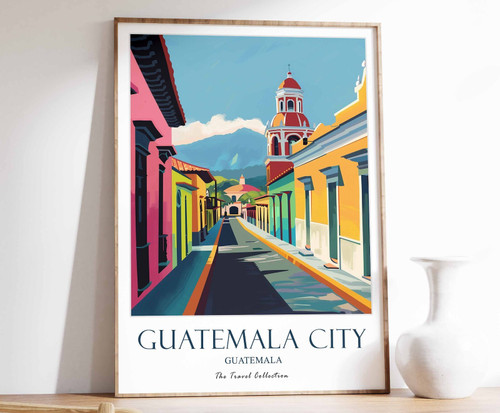 4_Guatemala City Print, Guatemala City Travel Poster, Guatemala Travel Print, Tr