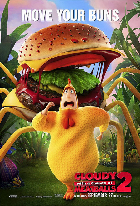 Cloudy with a Chance of Meatballs 2 (2013)_6 Movie Film Poster Canvas iconic des