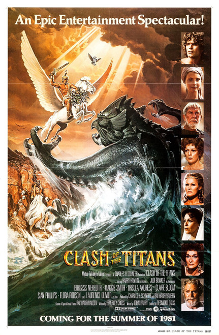 Clash of the Titans (1981)_2 Movie Film Poster Canvas iconic design