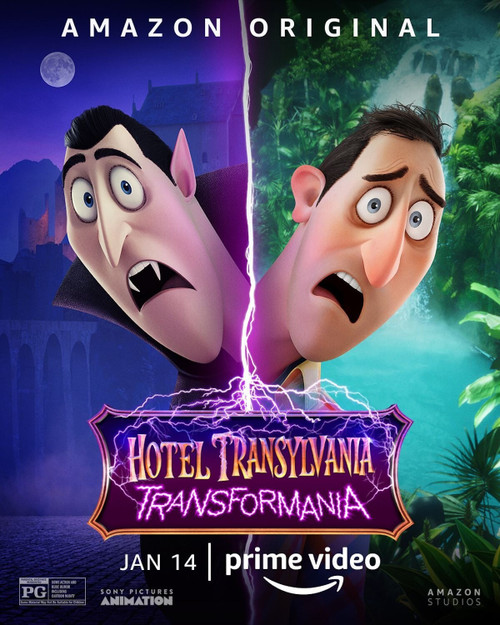 Hotel Transylvania Transformania 3 Poster Canvas Movie Film Print A0 A1 A2 A3 A4