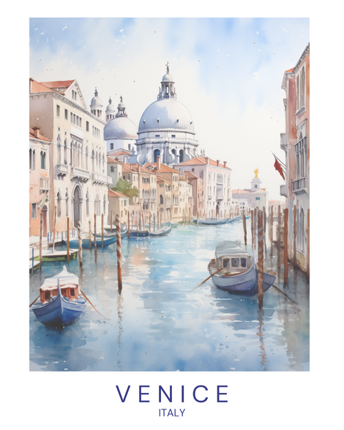 venice Poster Canvas Travel Holiday Trip Print Turism A0 A1 A2 A3 A4 A5 A6