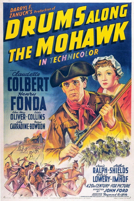 Drums Along the Mohawk (1939)_3 Movie Film Poster Canvas iconic design