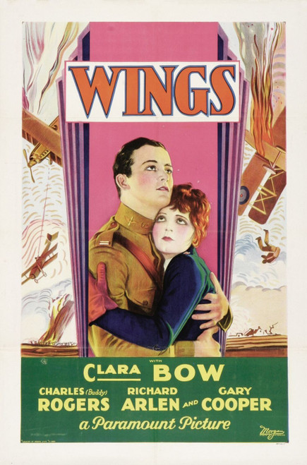 Wings (1927)_1 Poster Canvas Movie Film Print A0 A1 A2 A3 A4 A5 A6 Art Wall Deco