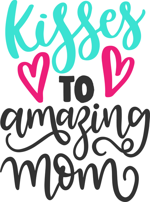 KISSES TO AMAZING MOM Poster Canvas Movie Film Print A0 A1 A2 A3 A4 A5 A6 Art Wa