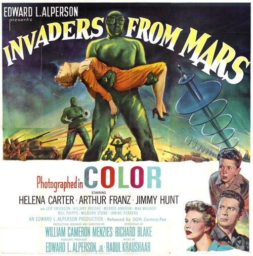 Invaders From Mars 04 Poster Canvas Movie Film Print A0 A1 A2 A3 A4 A5 A6 Art Wa
