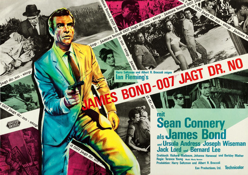 Dr. No (1962)_7 Movie Film Poster Canvas iconic design
