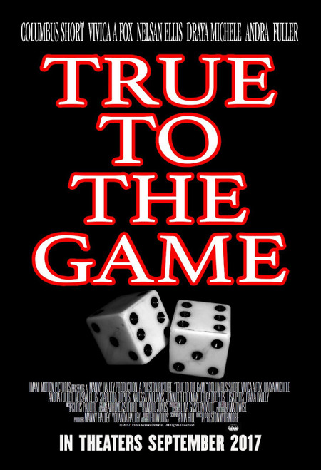 True to the Game (2017)_0 Poster Canvas Movie Film Print A0 A1 A2 A3 A4 A5 A6 Ar