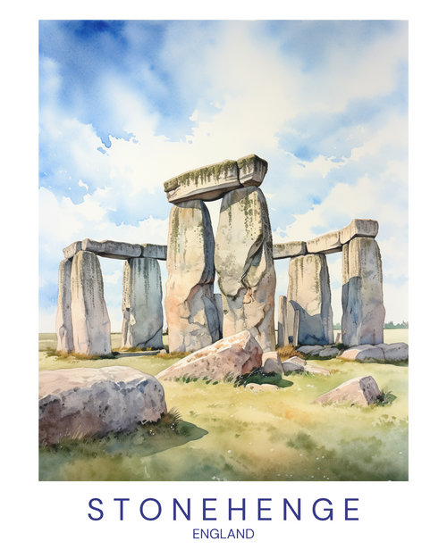 stone henge england Poster Canvas Travel Holiday Trip Print Turism A0 A1 A2 A3 A