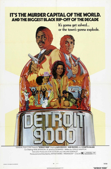 Detroit 9000 (1973)_0 Movie Film Poster Canvas iconic design