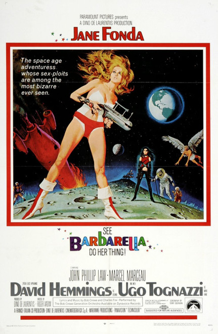 Barbarella (1968)_1 Movie Film Poster Canvas iconic design