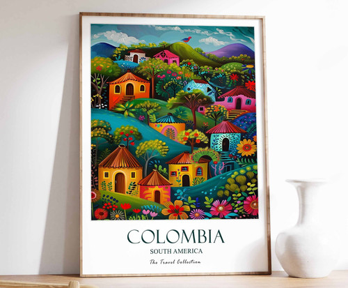 14_Colombia Print, Colombia Travel Poster, South America Travel Art, Tropical De