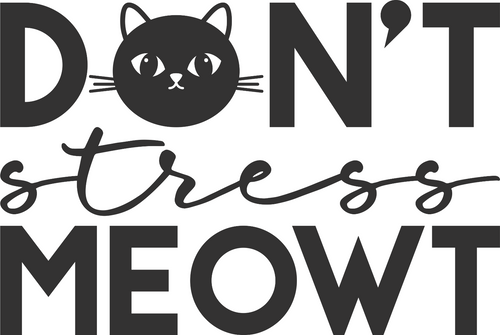 Dont stress meowt (2) Poster Canvas Movie Film Print A0 A1 A2 A3 A4 A5 A6 Art Wa