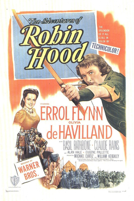 The Adventures of Robin Hood (1938)_7 Poster Canvas Movie Film Print A0 A1 A2 A3