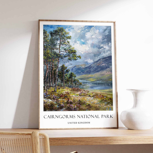 7_Cairngorms National Park Poster, Home Decor, British Wall Art, United Kingdom