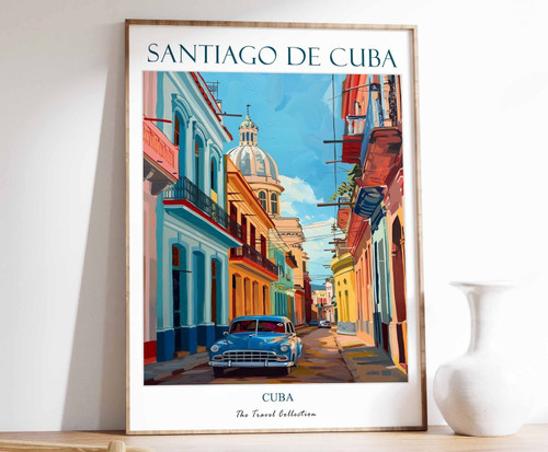 6_Santiago De Cuba Poster, Santiago De Cuba Travel Print, Cuba Travel Art, Tropi