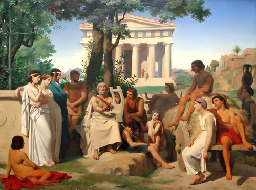 Jean-Baptiste Auguste Leloir - Homer 1841- upscaled Poster Canvas Movie Film Pri