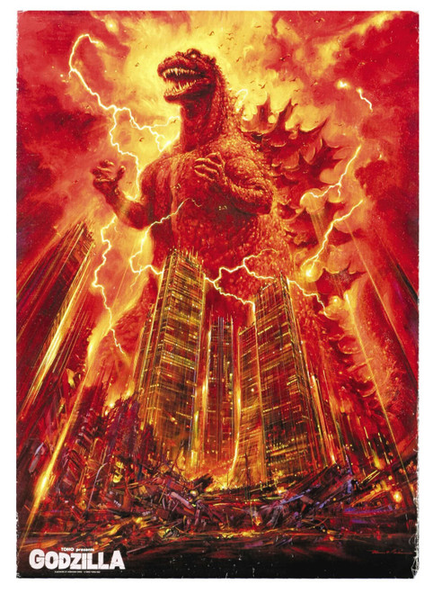 godzilla Poster Canvas Movie Film Print A0 A1 A2 A3 A4 A5 A6 Art Wall Decoration