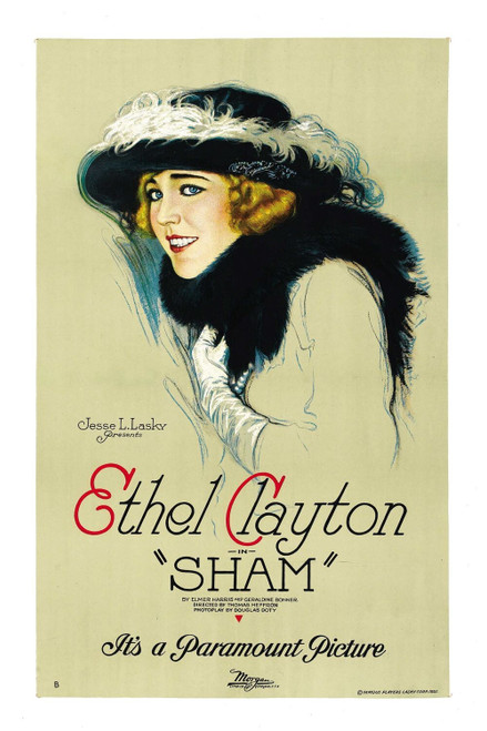 Sham (1921)_0 Poster Canvas Movie Film Print A0 A1 A2 A3 A4 A5 A6 Art Wall Decor
